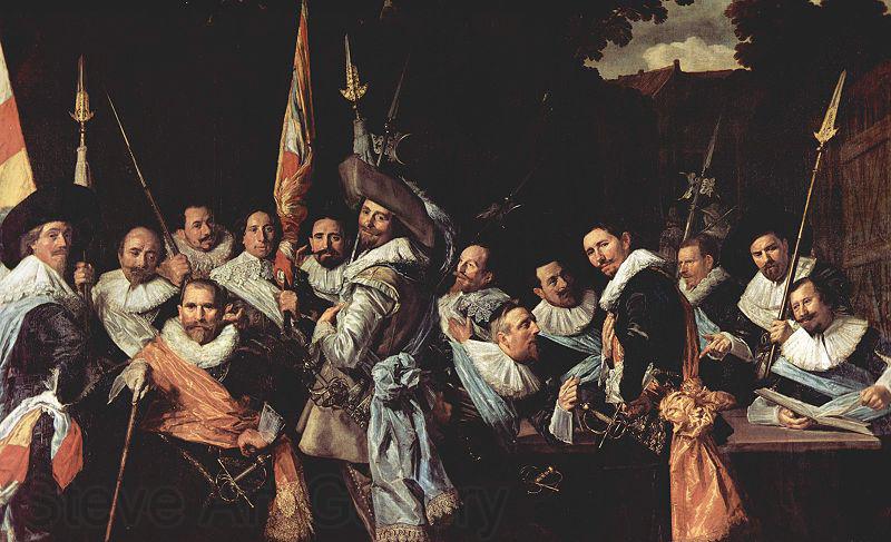 Frans Hals Meeting of the officers of the Kloveniersschutterij in Haarlem. Spain oil painting art